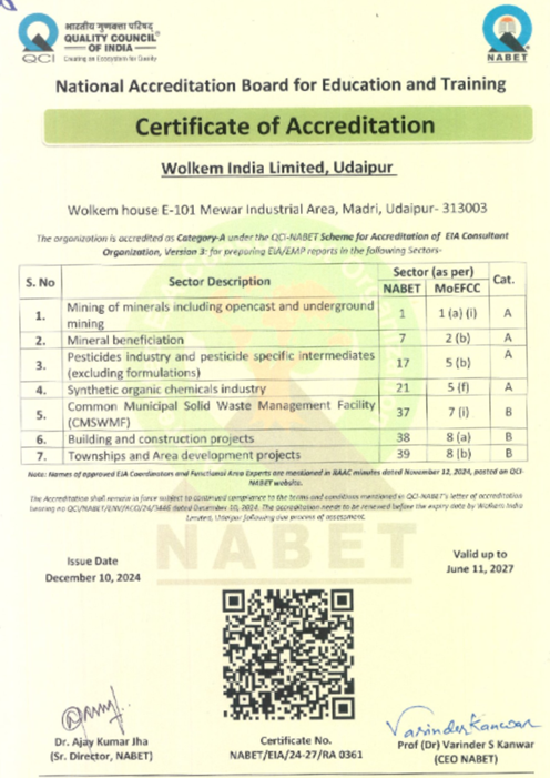 NABET Accreditation Category ‘A’ Consultant